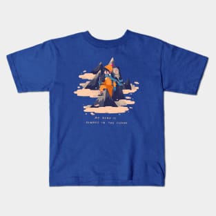 my head is always in the clouds Kids T-Shirt